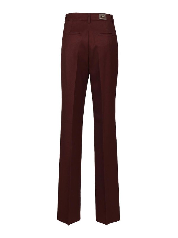Max Mara: カジュアルトラウザー online - カジュアルパンツ - ダークレッド