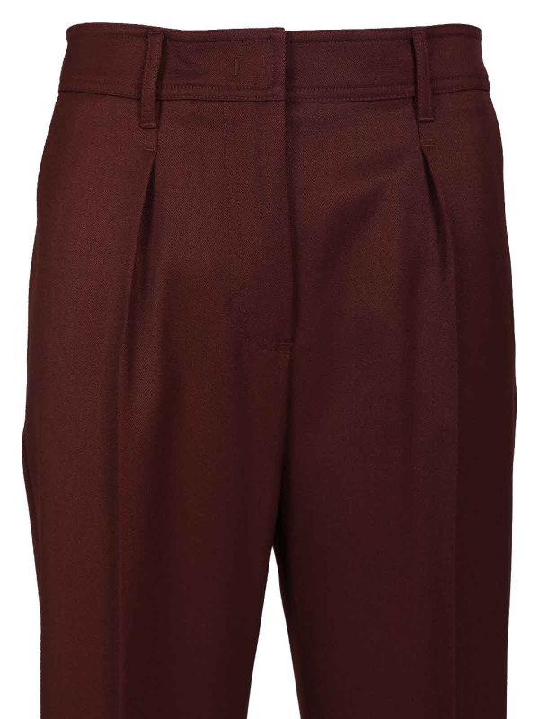カジュアルパンツ - ダークレッド shop online: Max Mara