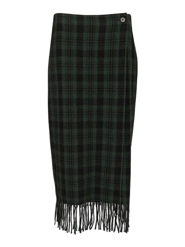 POLO RALPH LAUREN: ニーレングススカート＆ミディ丈 - 膝丈/ミディスカート - 緑