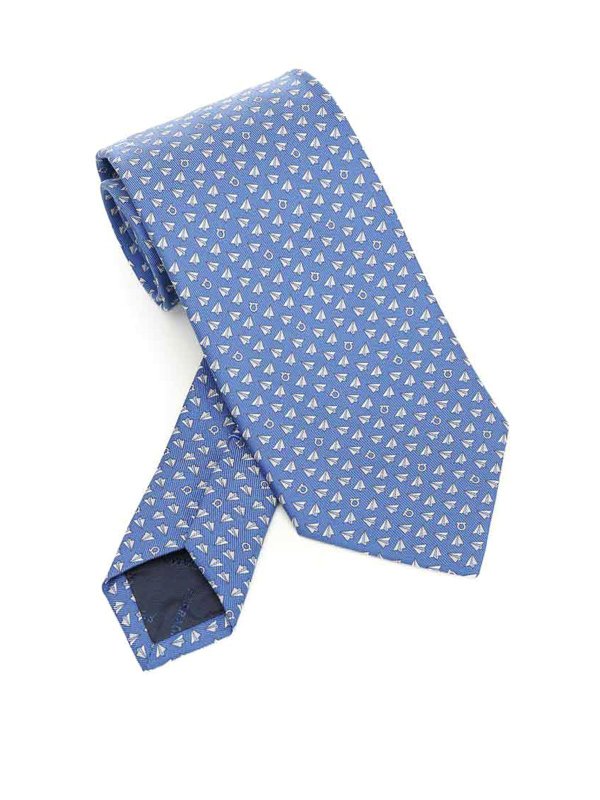 SALVATORE FERRAGAMO: Krawatten und Fliegen - Krawatte - Hellblau