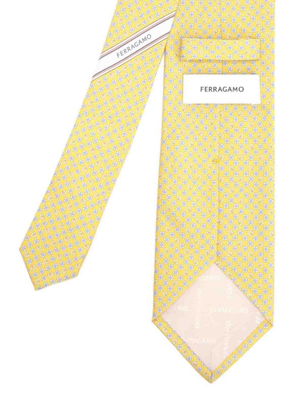 SALVATORE FERRAGAMO: Corbatas y pajaritas online - Corbata - Amarillo