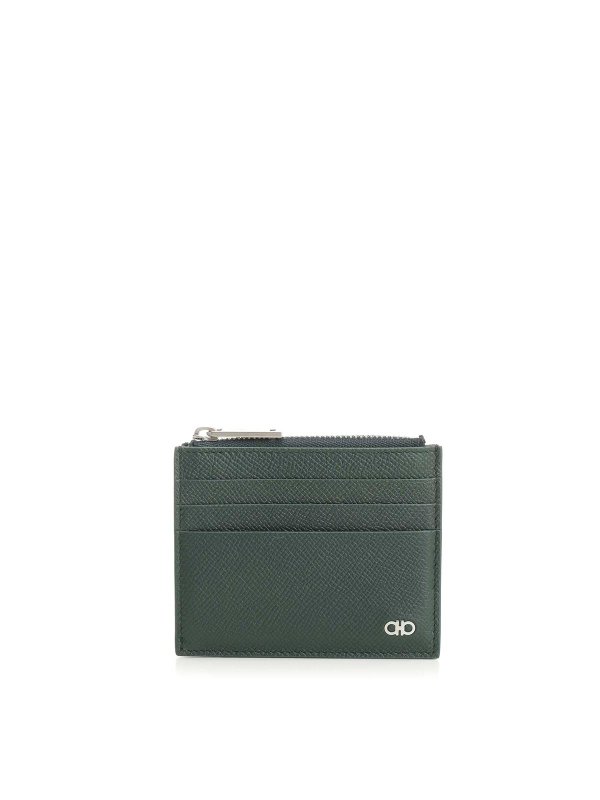 SALVATORE FERRAGAMO: 財布＆ポーチ - 財布 - 緑