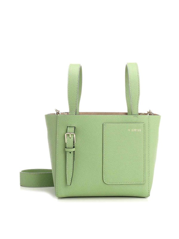 VALEXTRA: shoulder bags - Micro Bucket Shoulder Bag