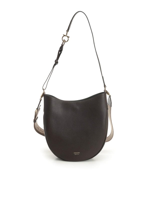 SALVATORE FERRAGAMO: ショルダーバッグ - ショルダーバッグ - ブラウン