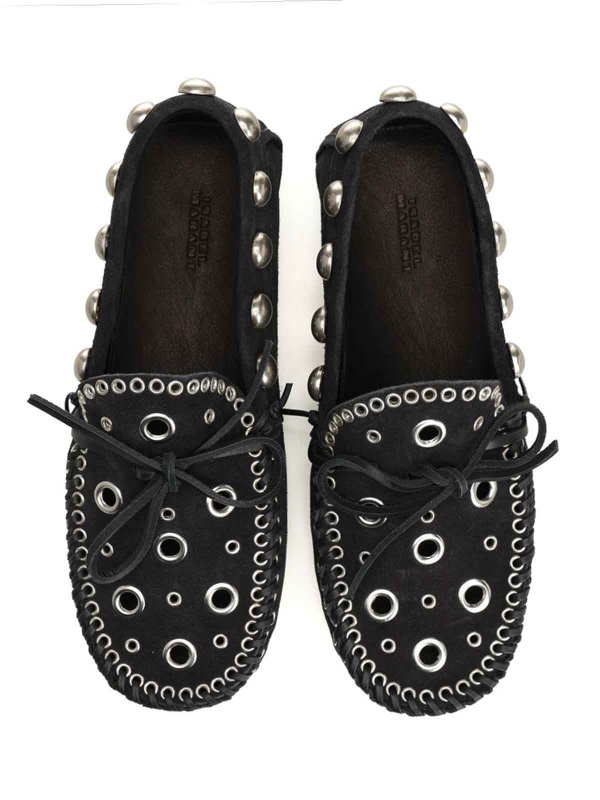 The Best Shops ISABEL MARANT: Suede Eyelets Moccasin