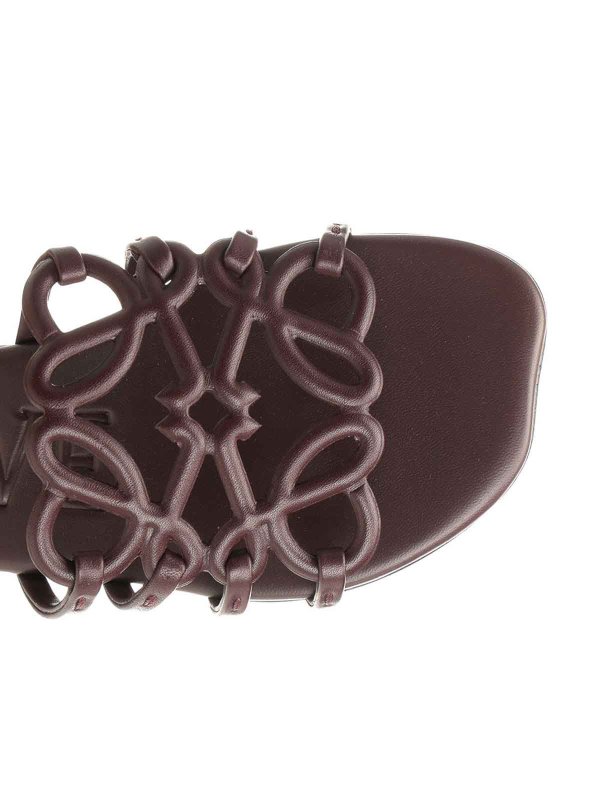 サンダル - ダークレッド shop online: LOEWE