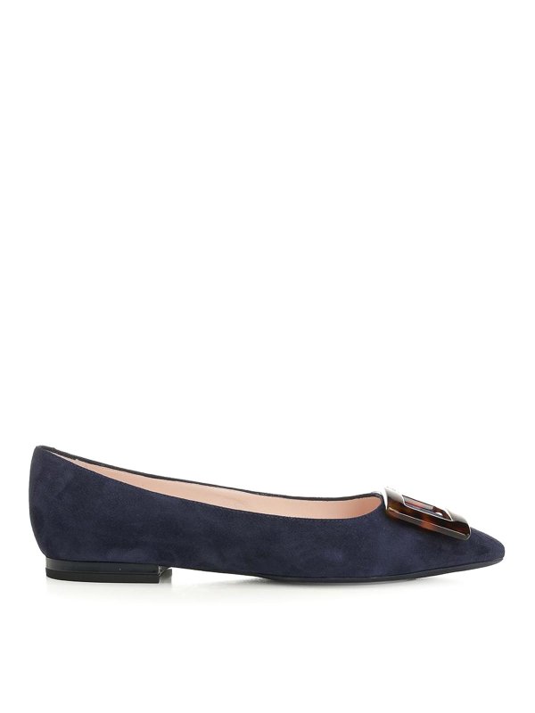ROGER VIVIER: フラットシューズ - フラットシューズ - ブルー