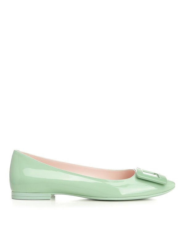 ROGER VIVIER: フラットシューズ - フラットシューズ - 緑