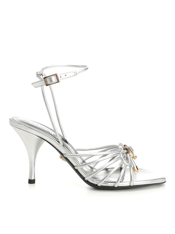 VERSACE: Sandales - Sandales - Argent