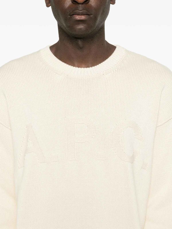 The Best Shops A.P.C.: Strickpullover mit Rundhalsausschnitt - Rundhalspullover - Creme