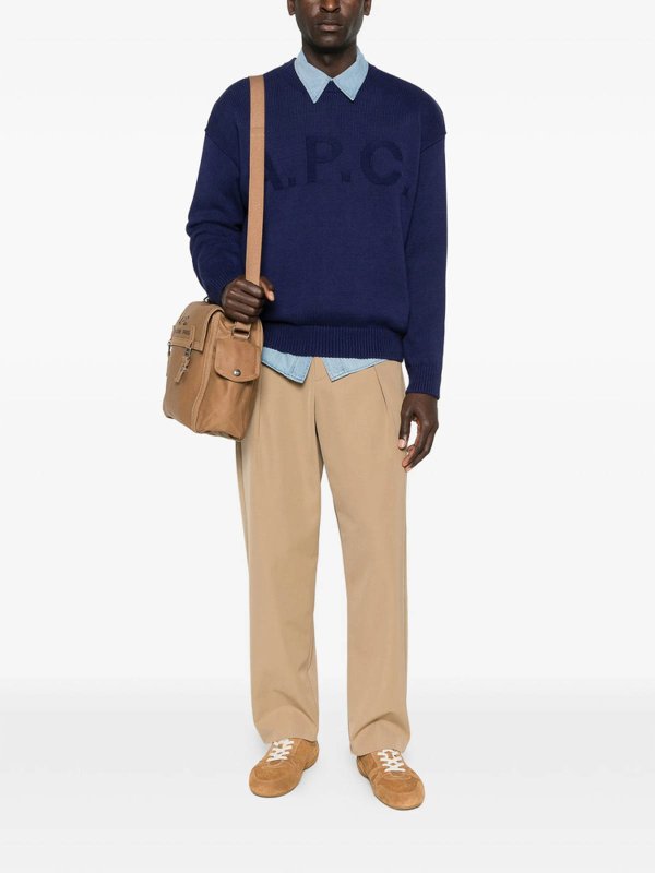 A.P.C.: クルーネック online - クルーネック - ブルー