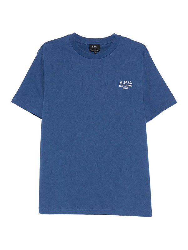 A.P.C.: T-shirts - T-Shirt - Blau