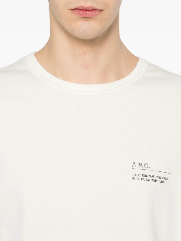 Camiseta - Blanco shop online: A.P.C.