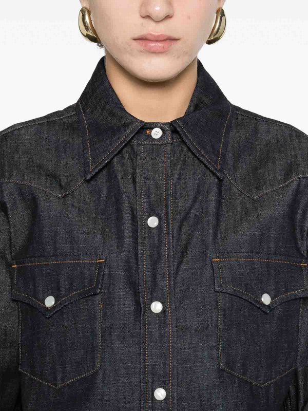 Chemise - Bleu shop online: A.P.C.
