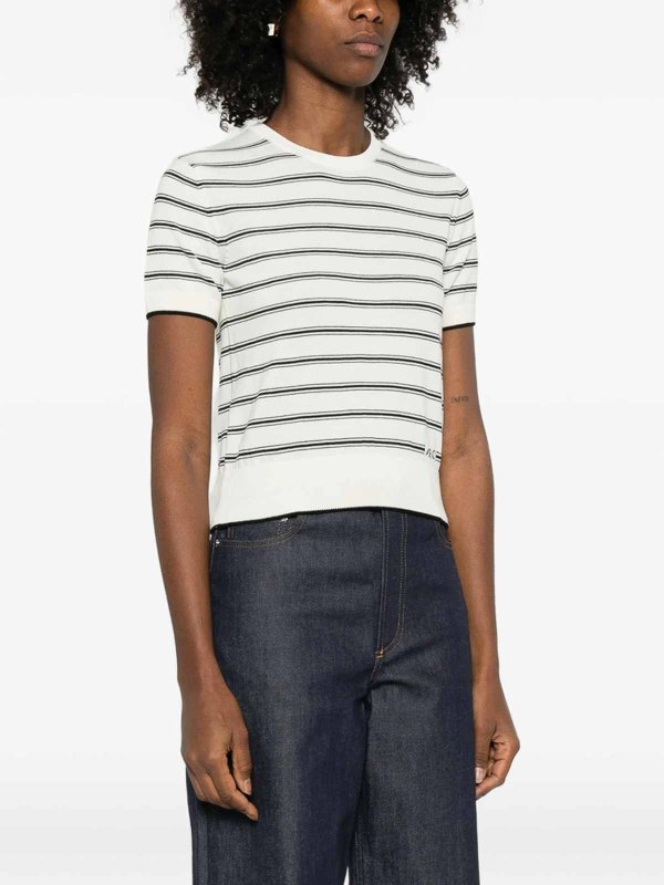 The Best Shops A.P.C.: Suéteres con cuello pico - Suéter Cuello Redondo - Blanco