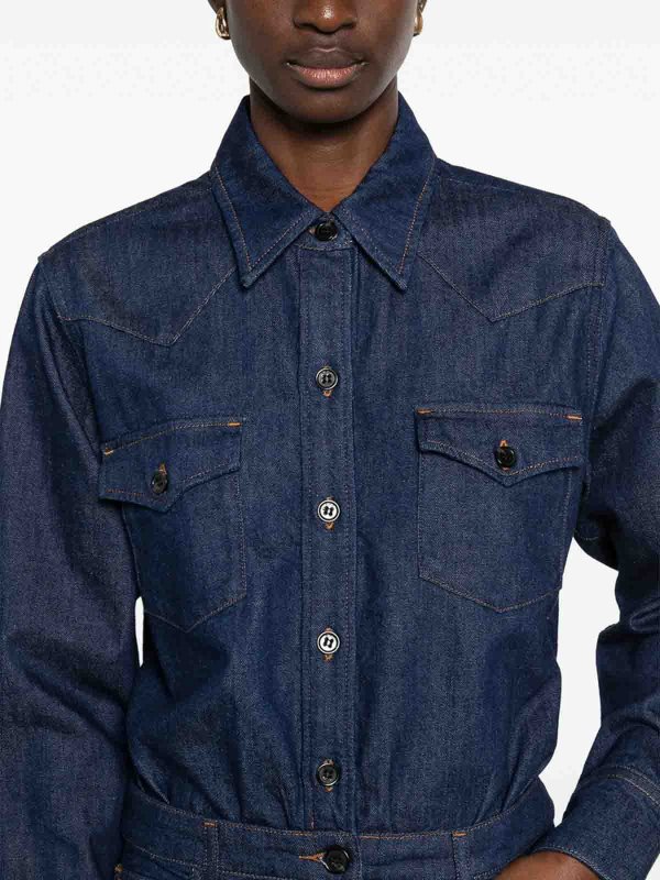The Best Shops A.P.C.: Robe longueur genou - Robe Au Genou - Bleu