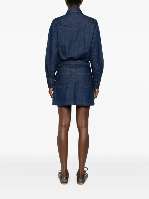 A.P.C. buy online Robe Au Genou - Bleu