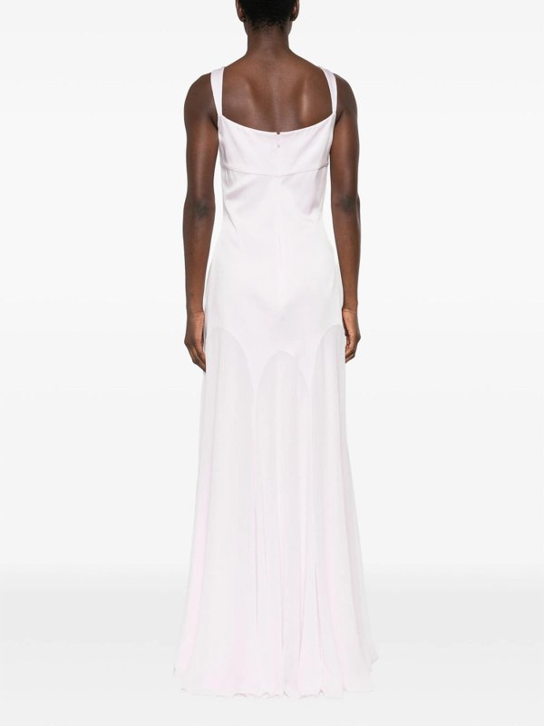 膝丈ドレス - ヌードカラー shop online: ALEXANDER MCQUEEN