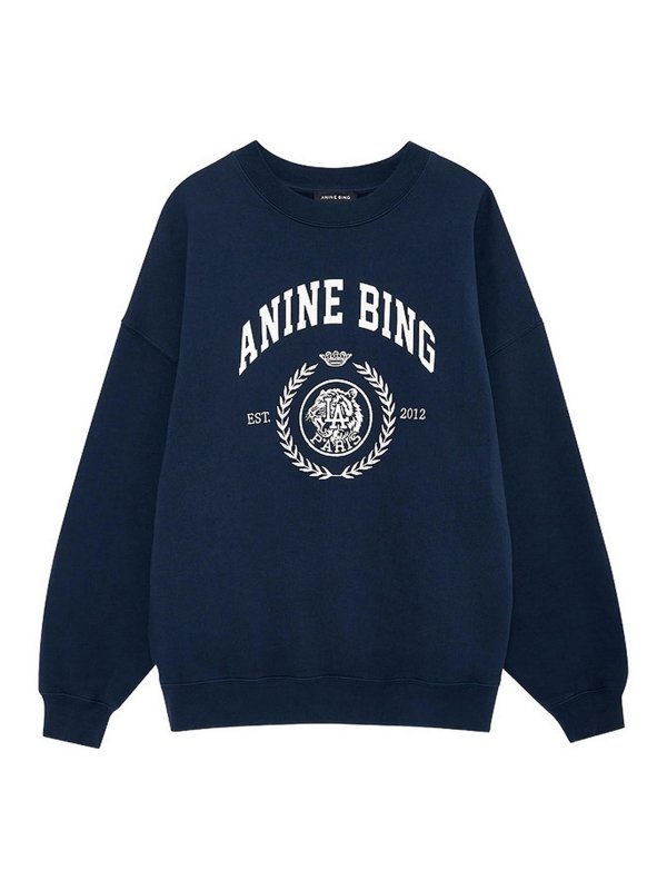ANINE BING: Sweatshirts und Pullover - Sweatshirt - Blau