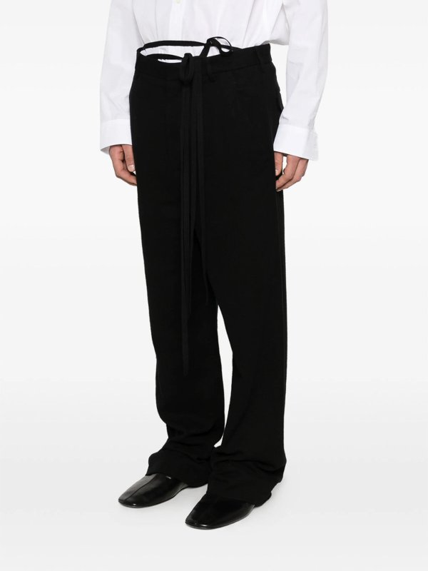 カジュアルパンツ - 黒 shop online: ANN DEMEULEMEESTER