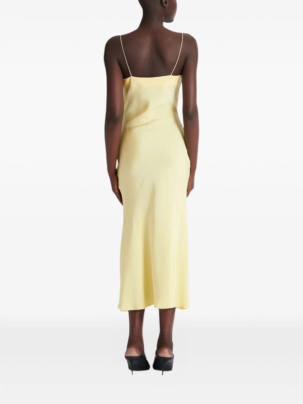 Knielanges Kleid - Gelb shop online: Balmain
