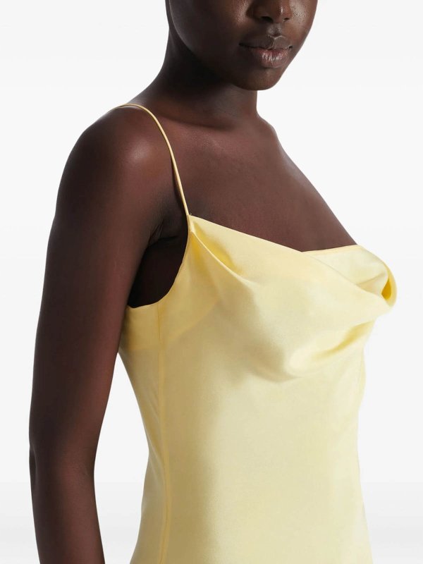 Balmain buy online Knielanges Kleid - Gelb