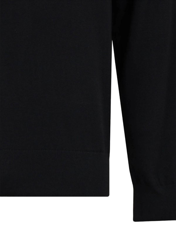 The Best Shops CALVIN KLEIN: Strickpullover mit Rundhalsausschnitt - Rundhalspullover - Schwarz