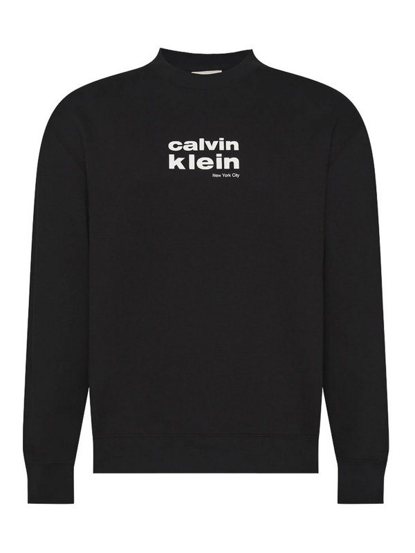 CALVIN KLEIN: Sudaderas y suéteres - Sudadera - Marrón