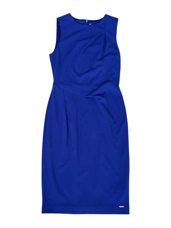 CALVIN KLEIN: Knielange Kleider - Knielanges Kleid - Blau