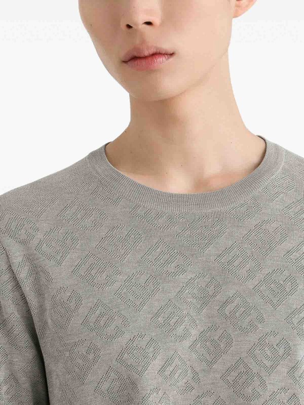 DOLCE & GABBANA: クルーネック online - クルーネック - グレー