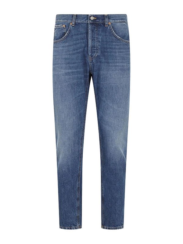 DONDUP: ストレートジーンズ - ストレートジーンズ - ブルー