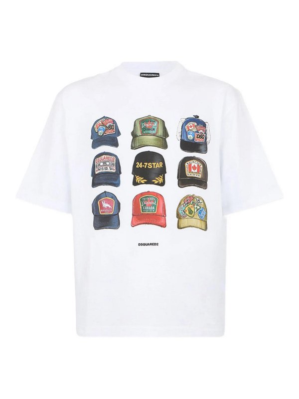 DSQUARED2: T-shirts - T-Shirt - Weiß