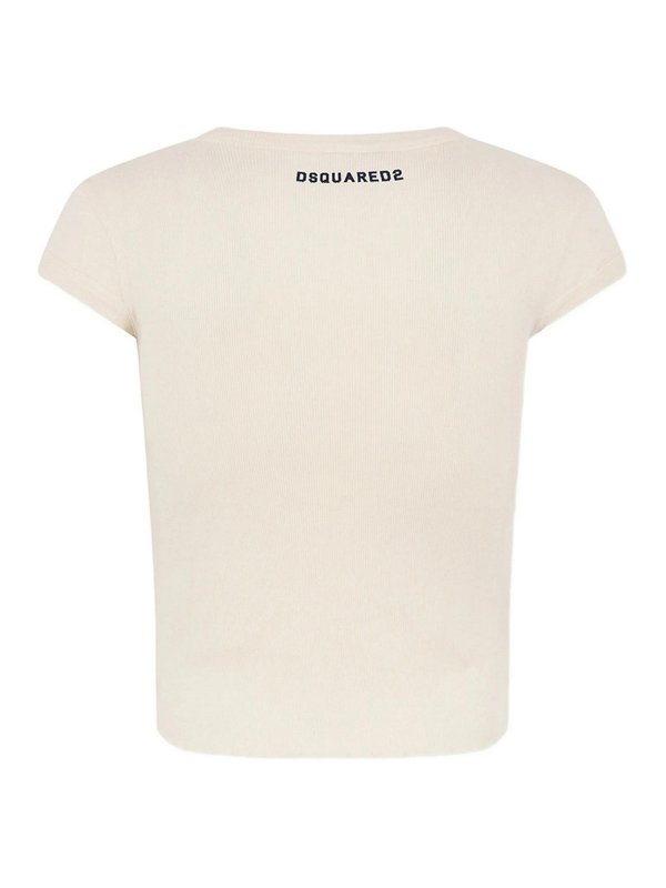 DSQUARED2: T-shirts online - T-Shirt - Blanc