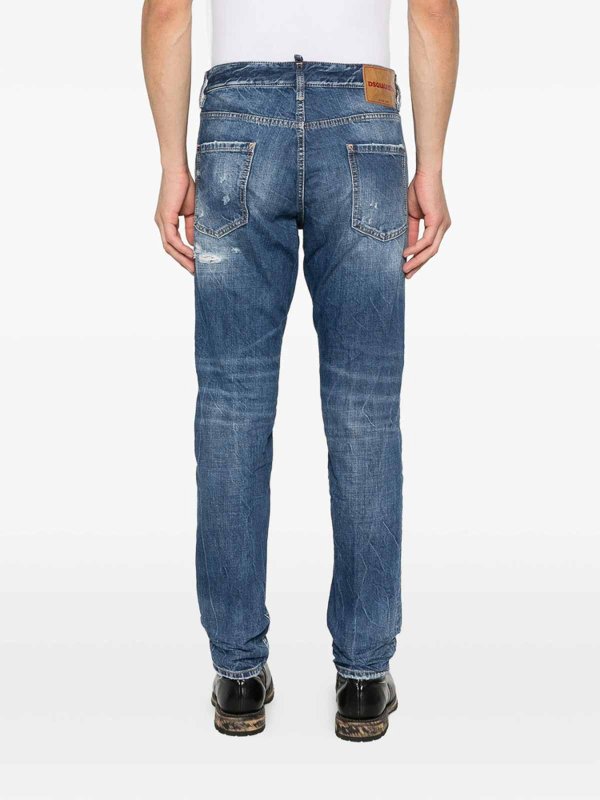 The Best Shops DSQUARED2: ストレートジーンズ - ストレートジーンズ - ブルー