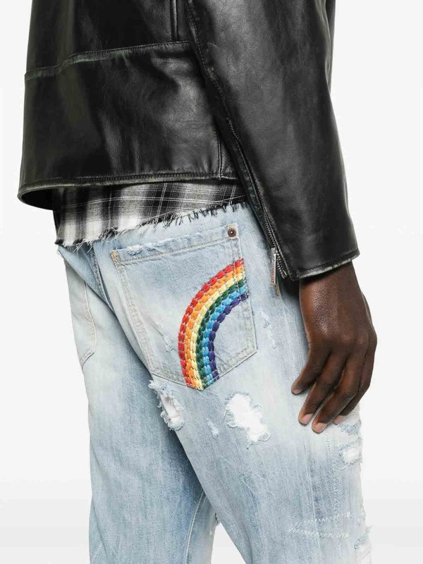 DSQUARED2: Jeans Rectos online - Vaqueros Rectos - Azul