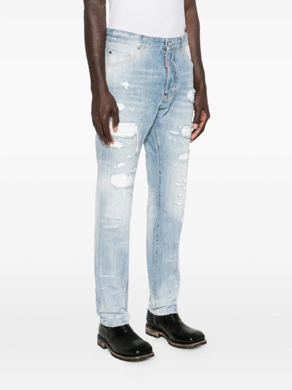 The Best Shops DSQUARED2: Jeans Rectos - Vaqueros Rectos - Azul