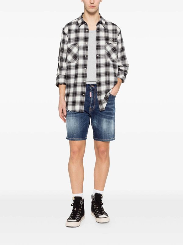 Shorts - Azul shop online: DSQUARED2