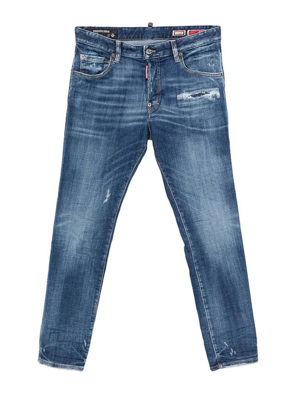 DSQUARED2: Jeans Rectos - Vaqueros Rectos - Azul