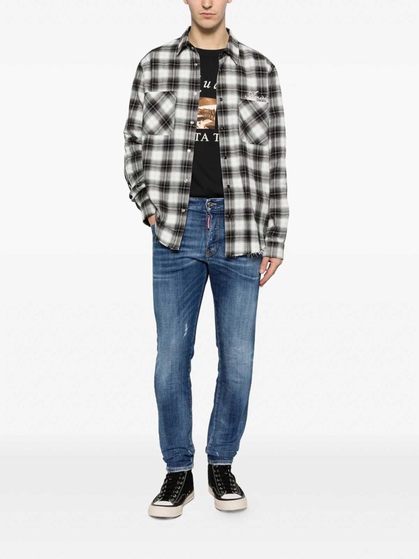 DSQUARED2: Jeans Rectos online - Vaqueros Rectos - Azul