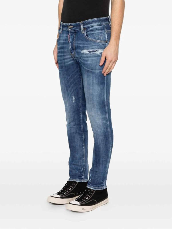 The Best Shops DSQUARED2: Jeans Rectos - Vaqueros Rectos - Azul