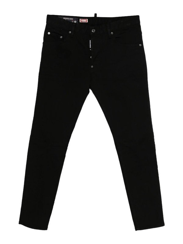 DSQUARED2: Jeans Rectos - Vaqueros Rectos - Negro