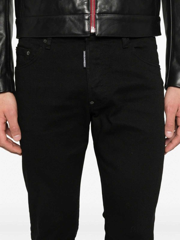 Vaqueros Rectos - Negro shop online: DSQUARED2