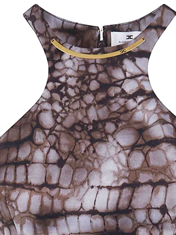 The Best Shops ELISABETTA FRANCHI: ニーレングスドレス - 膝丈ドレス - ブラウン