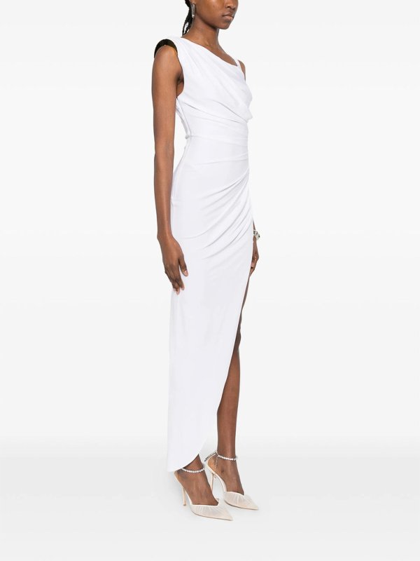 ELISABETTA FRANCHI: ニーレングスドレス online - 膝丈ドレス - 白