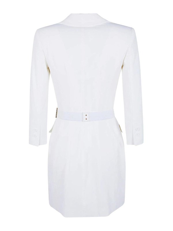 ELISABETTA FRANCHI: ニーレングスドレス online - 膝丈ドレス - 白