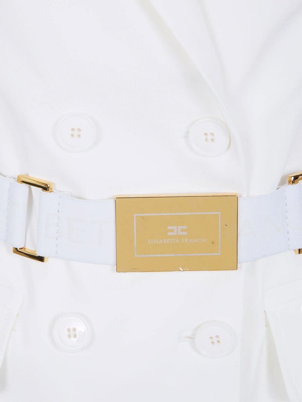The Best Shops ELISABETTA FRANCHI: ニーレングスドレス - 膝丈ドレス - 白