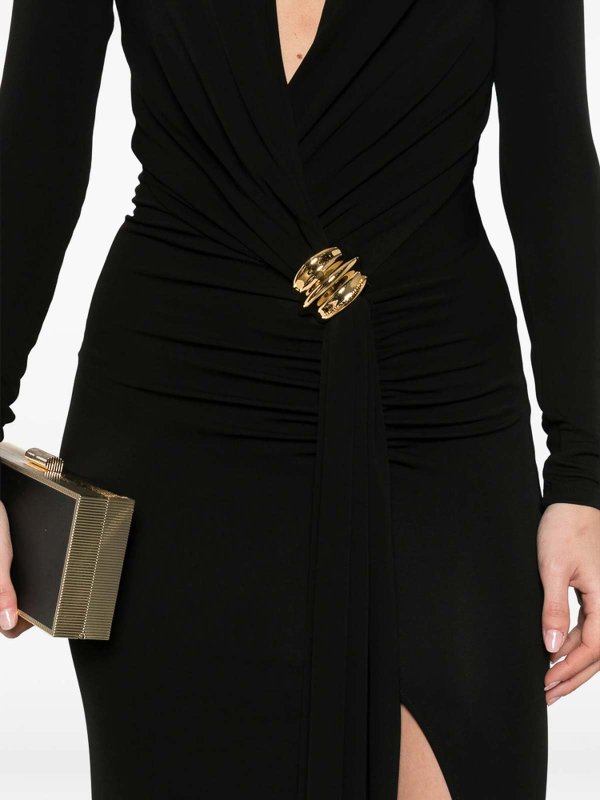 ELISABETTA FRANCHI: ニーレングスドレス online - 膝丈ドレス - 黒