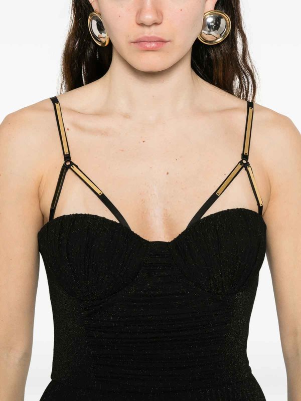 ELISABETTA FRANCHI buy online 膝丈ドレス - 黒