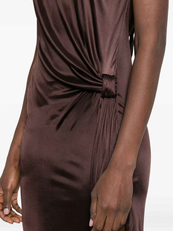 The Best Shops ELISABETTA FRANCHI: ニーレングスドレス - 膝丈ドレス - ブラウン