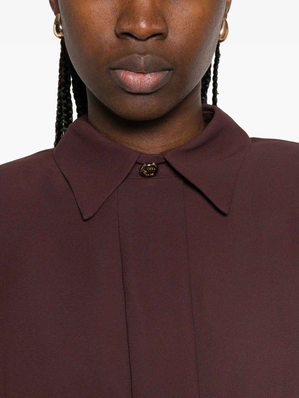 The Best Shops ELISABETTA FRANCHI: シャツ - シャツ - ブラウン